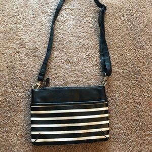 Striped Cross Body Purse